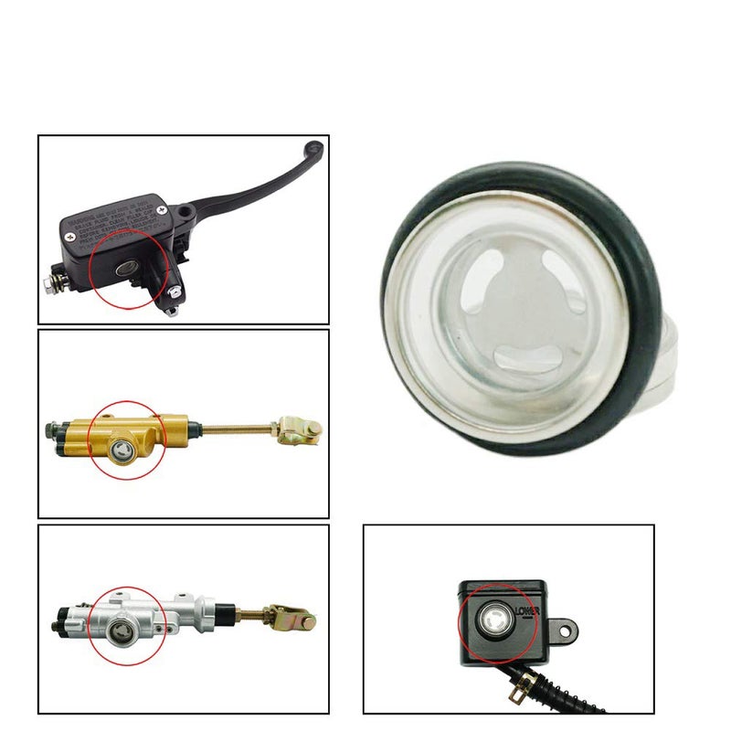 LE LEFOSSI 2 Sets 18mm Sight Glass Lens Gasket Repair Kit Motorcycle Front Rear Brake Clutch Master Cylinder - Image 3